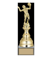 ODAK KUPA - Figürlü Kupalar - Voleybol Kadın Figürlü Kupalar FG-024 A - 33 cm