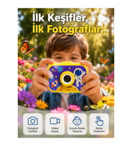 Mini Çocuk Dijital Fotoğraf Makinesi Type-c Şarjlı Hd Video Kamera 2.0 İnç