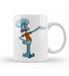 Grumpy Squidward 01 Kupa Bardak Porselen