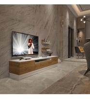 Decoraktiv Trendstyle 4S Mdf Tv Ünitesi Tv Sehpası - Beyaz Pera (Beyaz - Pera)
