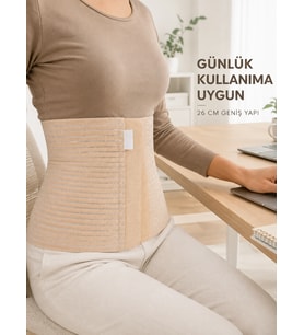 26 Cm Karın Korsesi 4 Kademeli Ayarlanabilir Abdominal Bel Destek Korsesi
