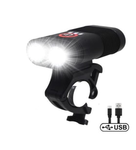 FORTE GT 6052 Bisiklet Ön Işık 800 Lümen Lityum Pilli Usb Şarjlı Yüksek Güçlü Far