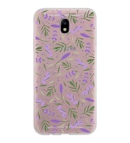 PrintiFy Samsung Galaxy J7 Pro ile Uyumlu 1mm Slim Fit Water Color 3 Baskılı Şeffaf  Kılıf