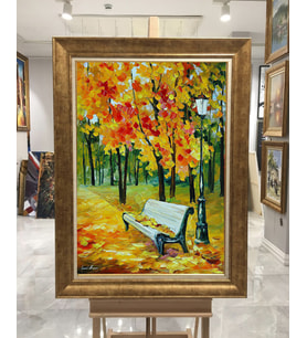 Altın Paspartulu Çerçeveli Tablo C589 (Gold)
