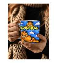 GARFİELD Baskılı 3D Tasarım Seramik Kupa Mug - Hediyelik Kupa Bardak