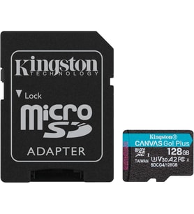 Kingston 128Gb Canvas Go Plus Microsd Card  Up To 200Mb/S  Class 10, Uhs-I, U3, V30, A2  Sdcg4/12 (Çok Renkli)