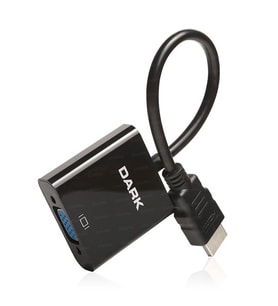 Dark HDMI Erkek to VGA Dişi Çevirici Siyah (10cm)