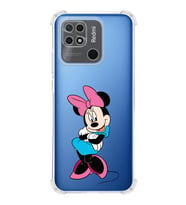 Redmi 10c  Köşe Korumalı Antişok Kapak Minnie Mouse Tasarımlı Şeffaf  Kılıf
