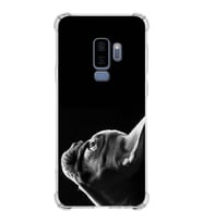 PrintiFy Samsung Galaxy S9 Plus Uyumlu Köpek 1 Baskılı Şeffaf Köşe Korumalı Antişok Kılıf
