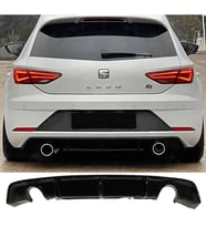 Seat Leon Mk3.5 Custom Difüzör Parlak Siyah Sağ Sol Tek 2017-2020 Arka-difizör-bodykit-ek-karlık