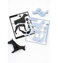 3D Köpek Puzzle Modeli – Scottish Deerhound Kendin Yap Figür  Dekoratif Hobi Ürünü