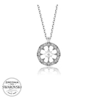 Swarovski Taşlı Gümüş Çember Bayan Kolye