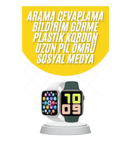 Mey İthalat® Akıllı Saat Uyku ve Sağlık Takibi Arama Cevaplama 44 MM Amoled Ekran