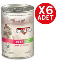 Bonacibo Jöleli Dana Etli Yaş Kedi Maması