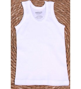 Breeze Erkek Çocuk Atlet 1-13 Yaş, Beyaz