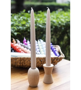 M'art Home Beige İkili Şamdan Mum (Bej)