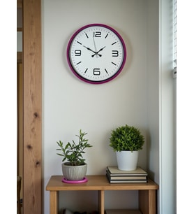 36 Cm Pembe Duvar Saati