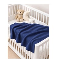 Cosy Bebek Lacivert Kalın Triko Battaniye 90x100