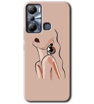İnfinix Hot 20i Kılıf HD Desen Baskılı Kılıf - Çizim Silüet