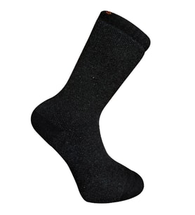 Kuzu Yünü Havlu Erkek Çorabı - Huskey - Siyah - No: 41-44 (13903)