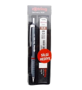 Rotring Okul Seti Tikky Retro 0.5+Min Silgi Hediyeli Gri
