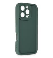 Pilelistore   iPhone 16 Pro Max Kılıf Viera Silikon - Koyu Yeşil