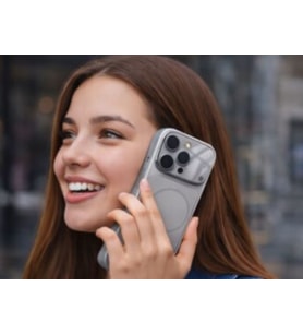 AG Glass İphone 15 Pro Telefon Kılıfı (Silver)