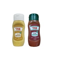 Dr. Pan 2'li Şekersiz Sos Paketi Hardal ve Sriracha Sosu 260 gr X 2 Adet Şekeriz Düşük Kalorili