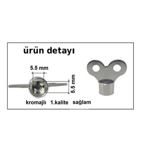 Radyatör Petek Havlupan Hava alma purjör anahtarı