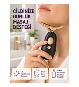 Mey İthalat® Yüz ve Göz Altı Masaj Cihazı – Kırışıklık Karşıtı & Nemlendirici Etki Destekli