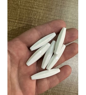 4 CM 7 Lİ PİRAMİT BEYAZ BONCUK TAAKI BONCUĞU