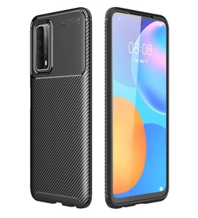 Durukar® Huawei P Smart 2021 Kılıf Auto Focus Karbon Kapak - Siyah