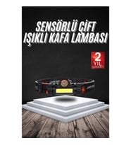 Mey İthalat® Kafa Lambası Çalışma Işığı Süper Parlak Mıknatıslı Lityum Lion Pilli