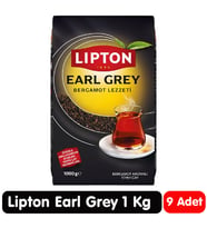 Lipton Earl Grey Bergamot Aromalı Siyah Çay 1 Kg 9 Paket