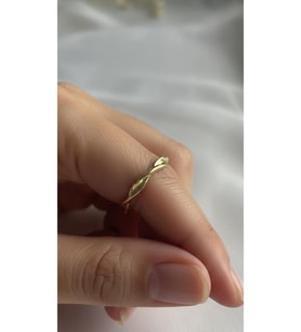 Luxury Burgu Yüzük Ayarlı 925 Ayar