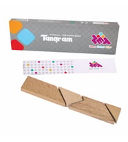 T TANGRAM Zeka ve Akıl Oyunu 4 Parça 100 Farklı Şekil 5 Yaş ve Üzeri