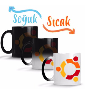 Ubuntu Sihirli Kupa Bardak Porselen