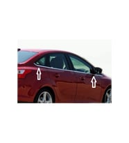 Focus 3 Cam Çıtası (SEDAN) Uyumlu 8 Parça Krom 2011-2018