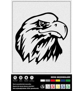 KIZGIN KARTAL STICKER 35 x 35 cm