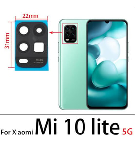 Xiaomi Mİ 10 LİTE Arka Kamera Camı Lens Yapışkanlı