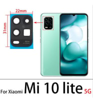Xiaomi Mİ 10 LİTE Arka Kamera Camı Lens Yapışkanlı
