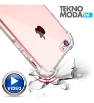 Apple SE 2020 Şeffaf Sert Darbe Emici Kılıf (Renksiz)