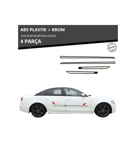 AUDI A6 2011 ÜZERİ YAN KAPI KORUMA ÇITASI PLASTİK + KROM