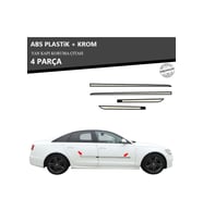 AUDI A6 2011 ÜZERİ YAN KAPI KORUMA ÇITASI PLASTİK + KROM