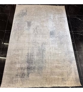 Hoom Rugs Exclusive SHINE PLZ 06 Koyu Gri Modern Salon Halısı (Krem)