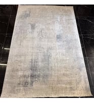 Hoom Rugs Exclusive SHINE PLZ 06 Koyu Gri Modern Salon Halısı (Krem)