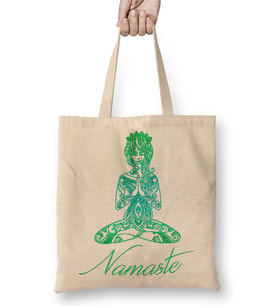 Namaste Yoga Bez Çanta Uzun Saplı