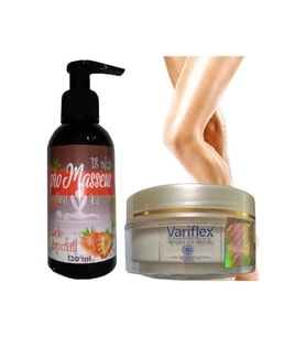 Süper Promasseur Plus Çilek Aromalı Masaj Yağı-Variflex Krem ile