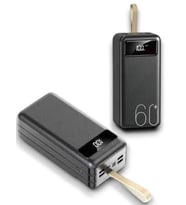 Northcity 60.000 mAh Powerbank - 4 Cihaz Şarj, LED Fener ve Dijital Gösterge