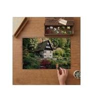 Ormandaki Müstakil Ev Tasarımı 240 parça Ahşap Puzzle Ahşap Kutuda MP05993